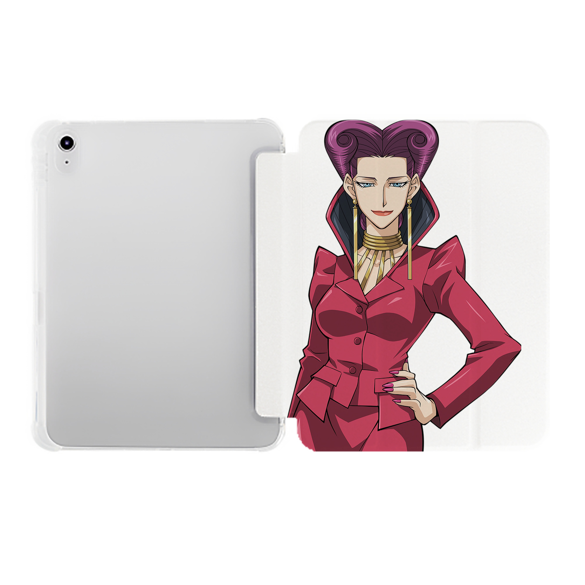 （画像用） 遊☆戯☆王 Yu-Gi-Oh! IPad ケース ペン収納付き 三つ折りスタンド PUレザー×シリコン 対応機種9.5/10.5/10.9インチ